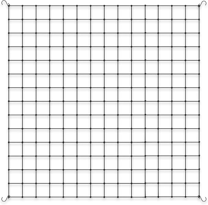 AC Infinity Grow Tent Trellis Netting 5x5', Heavy-Duty Elastic Plant Net with Steel Hooks, Flexible Hydroponics Support for Grow Tents, Gardening, and Horticulture