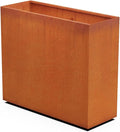 Plantercraft Large Rectangular Planters for Outdoor Plants - 42" Tall Extra Large Outdoor Planters for Privacy Screen | 48x18 Corten Steel Planter Box, Made in USA