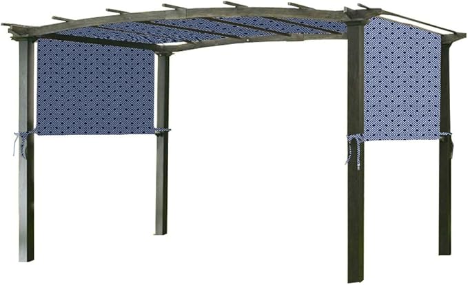 Garden Winds Universal Pergola Replacement Canopy, Spun Polyester - Standard 350 - Midnight Trellis