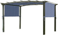 Garden Winds Universal Pergola Replacement Canopy, Spun Polyester - Standard 350 - Midnight Trellis