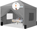 Quictent Privacy 10x10 Pop up Canopy Tent with Sidewalls and Roll-up Ventilated Windows, One Person Easy Setup, Outdoor Commercial Gazebo Shelter Enclosed Waterproof, Bonus 4 Sandbags