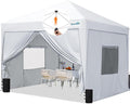 Quictent Privacy 10x10 Pop up Canopy Tent with Sidewalls and Roll-up Ventilated Windows, One Person Easy Setup, Outdoor Commercial Gazebo Shelter Enclosed Waterproof, Bonus 4 Sandbags
