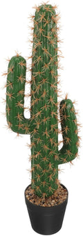 ABOOFAN Artificial Saguaro Cactus in Pot Faux Succulent Plant 20.86In Large Fake Potted Cacti Decorative Bonsai for Home Office Garden D Cor