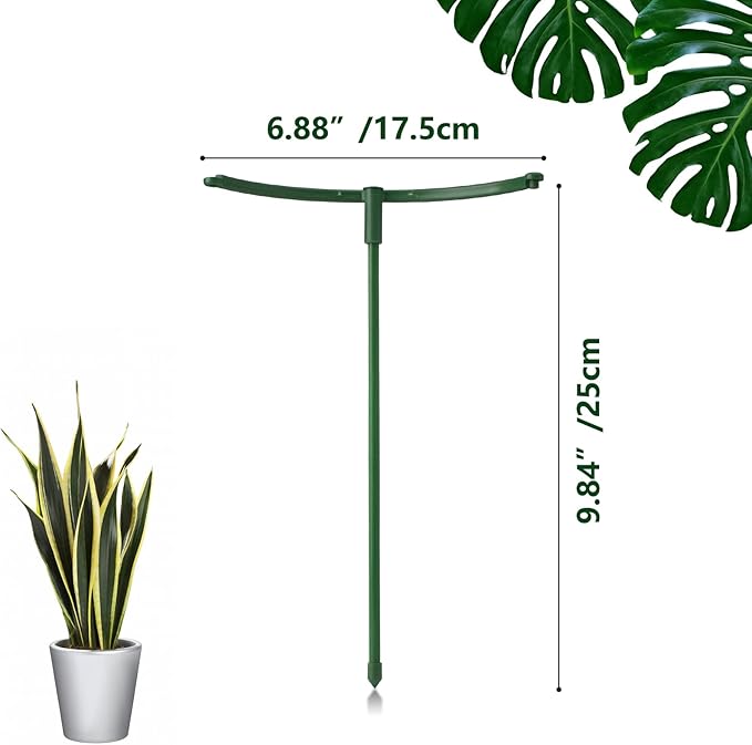 36 Packs Plant Support Stake, Half Round Stackable 3 Tier Garden Flower Support, Plant Stakes for Indoor Outdoor Plants Tomato,Monstera, Peony, Hydrangea, Climbing Plants