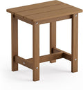 LUE BONA Outdoor Side Table, HDPS Small Outdoor Table, Adirondack Side Table, Outside End Table for Patio, Porch, Deck, Pool, Weather Resistant/Easy Maintenance/Indoor or Outside Use, Brown