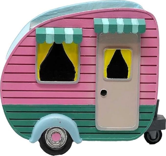 Spoontiques Camper Flower Pot, Home Décor, Tabletop Decoration, Vase Window Décor, Indoor Outdoor Décor