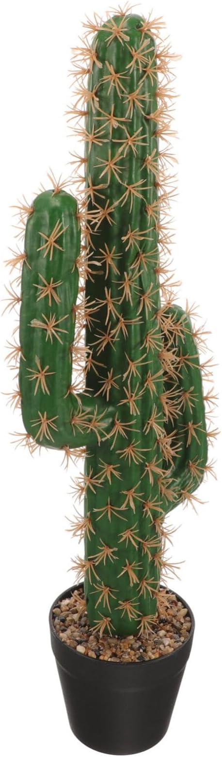 ABOOFAN Artificial Saguaro Cactus in Pot Faux Succulent Plant 20.86In Large Fake Potted Cacti Decorative Bonsai for Home Office Garden D Cor