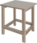 Outdoor Side Tables Adirondack, HDPE Small Table for Patio,Outside End Table for Porch, Deck, Pool, Weather Resistant/Easy Maintenance