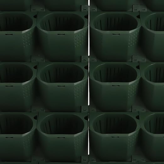 Self Watering Planters with Timer and Rain Sensor, 36-Pocket Wall Mounted Vertical Garden System - Automatic Drip Irrigation Kit for Indoor Outdoor Balcony, Grow Herbs Vegetables Flowers