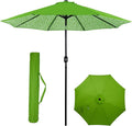 Backyard Expressions 9 ft. Patio Umbrella, Market Table Umbrella w/Tilt and Crank, 8 Ribs