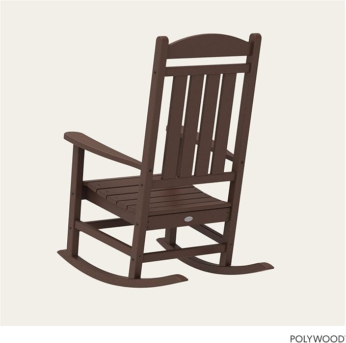 POLYWOOD Presidential Rocking Chair in Mahogany