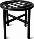 Plant Stand Indoor Outdoor,13 Inch Tall Metal Plant Stands Riser,Heavy Duty Wrought Iron Pedestal Holders for Large Flower Pot,Outside Rust-Proof Black Flower Display Shelf for Patio,1-Pack