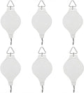 6PCS Retractable Plant Pulley Hanger - Adjustable Height Hook for Hanging Flower Baskets, Pots & Bird Feeders(6Pcs-White)