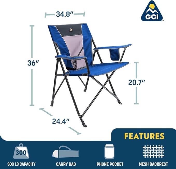 GCI Outdoor Comfort Pro Chair, Heathered Pewter Gray