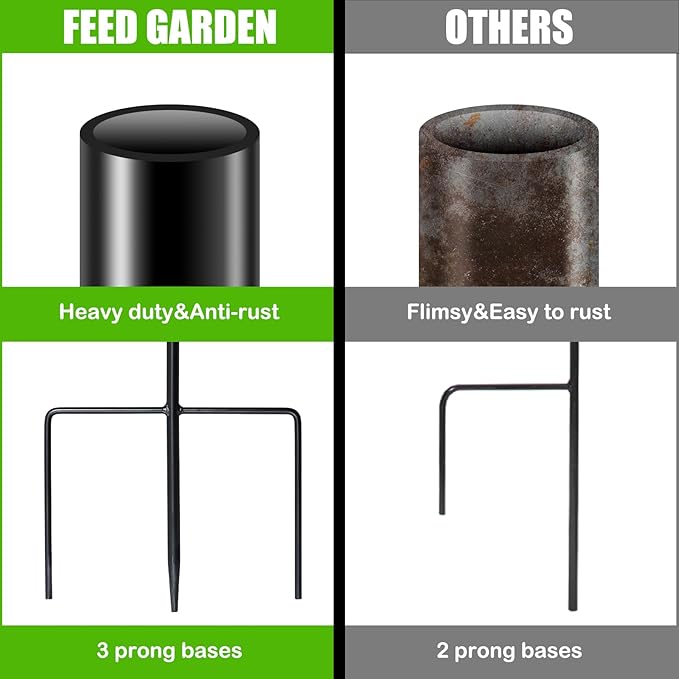 FEED GARDEN Adjustable 32 Inch Small Shepherd Hooks for Outdoor, Garden Hooks for Lanterns, Sheperd Hook for Hanging Plants, Bird Feeders, Solar Lights, Mason Jars, Weddings Decor,1 Pack