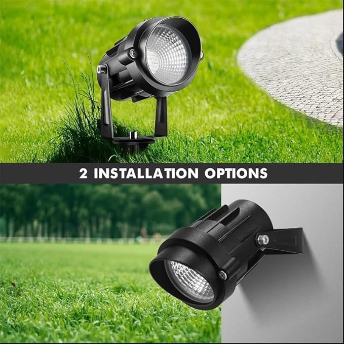 Halloween Christmas Outdoor Spotlights Green Landscape Lights Outdoor Spotlight,1 Pack 110v Plug-in Outdoor Waterproof Green Halloween Christmas Spotlights for Garden Pathway Tree Yard