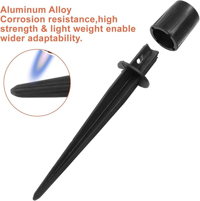 Litoexpe 4 Pack Metal Solar Lights Stake, Replacement Spike Ground Stake for Garden Lights Outdoor Enthusiasts