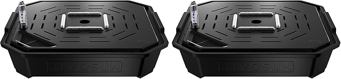 VIVOSUN 8-Pack FlexFeed Self-Watering Pots, Auto Irrigation Fabric Pot Base with Water Meter & Maintenance Window, for Use Indoors/Outdoors in Grow Tents, Greenhouses, Gardens