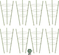 8 Pack Tomato Cage Plant Support Cages for Garden, 18 inches Tomato Trellis for Climbing Plants, Upgrade Garden Plant Stakes with Adjustable Ring, Tomato Rings for Support