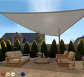 GORILLA GRIP Heavy Duty Sun Shade, UV Protection Fade Tear and Rust Resistant Rectangle Sunshade Canopy, Curved Edges Blocks Sunlight, Breathable Sail, Outdoor Patio, Lawn Garden, 12x12x12, Graphite
