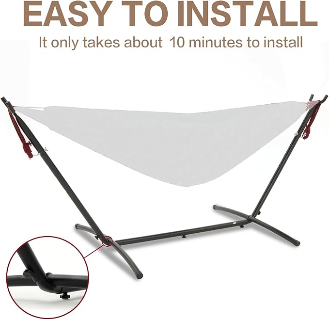 PNAEUT Hammocks Stand Only (Black Stand)