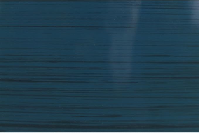 Garden Elements Indoor/Outdoor Glazed Brushed Happy Plastic Planter, Large, Dark Teal, 15"