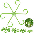 20pcs Plant Stem Support, Unique Design Stem Supports for Indoor Plants, Monstera Plant Support for Thriving Growth, Four Different Size Combinations Indoor Plants Accessories (Green)