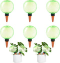 6pcs Large Plant Self Watering Globes, 17.5 oz Plastic Water Bulbs Top Fill, Plant Watering Devices System Slow Release Terracotta, Water Spikes Stakes for Indoor(6pack)