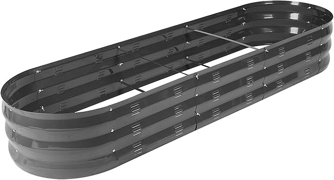 GADI 67-Inch Raised Garden Bed, Metal Planter Box for Vegetables and Flowers, Large Outdoor Gardening Kit, Easy DIY Assembly, Weather-Resistant & Rust-Proof