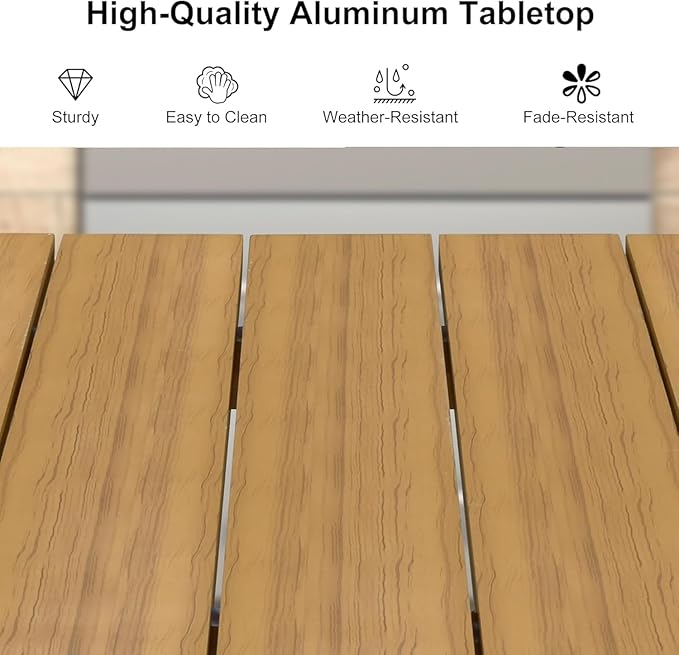 PURPLE LEAF 13 Pieces Oversized Outdoor Dining Set with Patio Aluminium Dining Table and Wicker Chairs Modern Furniture Cushions Sets for Backyard Indoor Decor Kitchen Teak