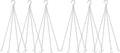 garini 6 Pack, 23 Inch Silver Hanging Baskets Chain, Hanging Chains with Hooks Flower Pot Chain Replacement Plant Hangers for Planters, Bird Feeders and Lanterns