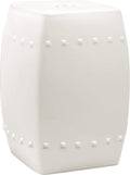 Safavieh Villa Glazed Ceramic Decorative Garden Stool, Cream