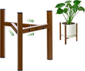 Airpark Plant Stand Indoor Adjustable, Metal Modern Plant Stand, Heavy Duty Stable Plant Pot Flower Holder Indoor Outdoor Corner, Fit 8 9 10 11 12 inch Pots, Dark Brown (Pot & Plant Not Included)