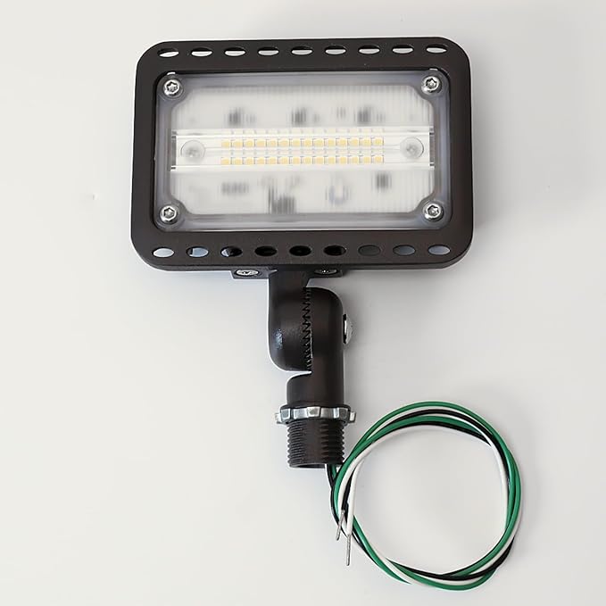 CINOTON 20W LED Flood Lights Outdoor, IP65 Waterproof Exterior Security Wall Lights with 180°Knuckle, 2800LM 120V Outside Aluminum Lighting Fixture for Buidings Garage Doorway 5000K 4 Pack, UL Listed
