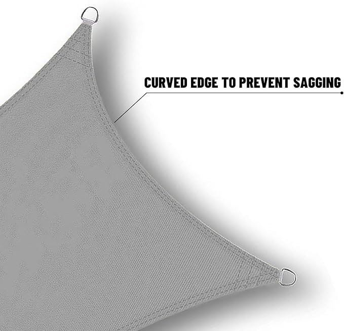 SUNNY GUARD Waterproof Sun Shade Sail 8' x 10' Charcoal Rectangle UV Block Sunshade for Backyard Yard Deck Patio Garden Outdoor Activities and Facility(We Make Custom Size)