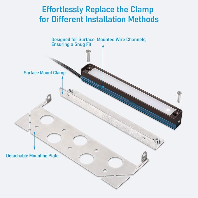 LEONLITE 7 Inch LED Hardscape Lighting, Update Retaining Wall Lights, LED Landscape Lighting, 12-24V AC/DC Paver Light Low Voltage, 3W/4W/5W Dimmable Outdoor Step Lights, 2700K Soft White, ETL, 4 Pack