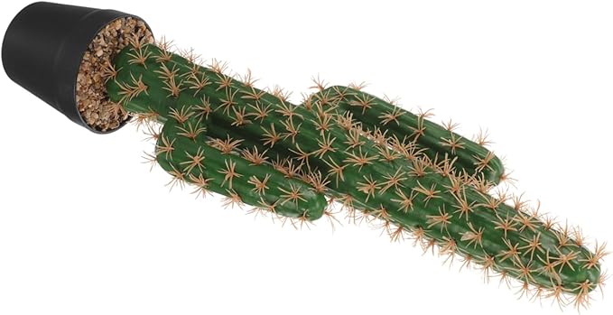 ABOOFAN Artificial Saguaro Cactus in Pot Faux Succulent Plant 20.86In Large Fake Potted Cacti Decorative Bonsai for Home Office Garden D Cor