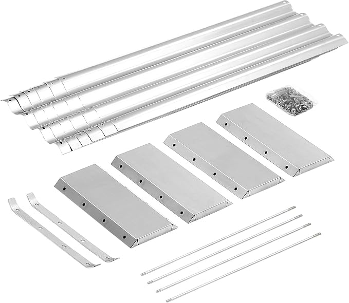Land Guard 3 Pack 6×3×1ft Galvanized Metal Raised Garden Bed, Metal Planter Kit Box Outdoor for Deep-Rooted Vegetables, Flowers, Green and Herbs, Silver