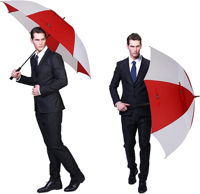 G4Free 47/54/62/68/72 Inch Automatic Open Golf Umbrella Oversize Extra Large Double Canopy Vented Windproof Waterproof Stick Umbrellas