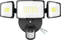 Onforu 75W LED Flood Light Motion Sensor Outdoor, 7000lm Dusk to Dawn Flood Light, Security Light with Three Head, IP65 Waterproof Exterior Floodlight, 6500k Wall Light for Entryway Stairs Yard Garage