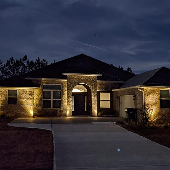 Malibu 50 Watt Floodlight Landscape Lights Outdoor Spotlight Waterproof Path Light Low Voltage Lighting with Spike Stand for Garden, Yard, Pathway, Lawn, Driveway Outdoor Lighting 8301-9601-01