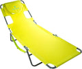 Ostrich The Original Chaise 72 x 22 Inch Lounge Portable Reclining Lounger, Outdoor Patio, Beach, Lawn, Camping, or Pool Tanning Chair, Lime Green