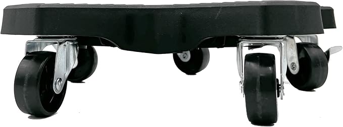 Bosmere 20" Plant Caddie - Heavy-Duty Rolling Plant Stand with Locking Wheels, 500 lb Capacity – Durable Plant Caddy for Indoor/Outdoor Use, Charcoal