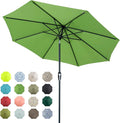 Tempera Patio Market Outdoor Table Umbrella with Auto Tilt and Crank, Large Sun Umbrella with Sturdy Pole & Fade Resistant Canopy, Easy to Set