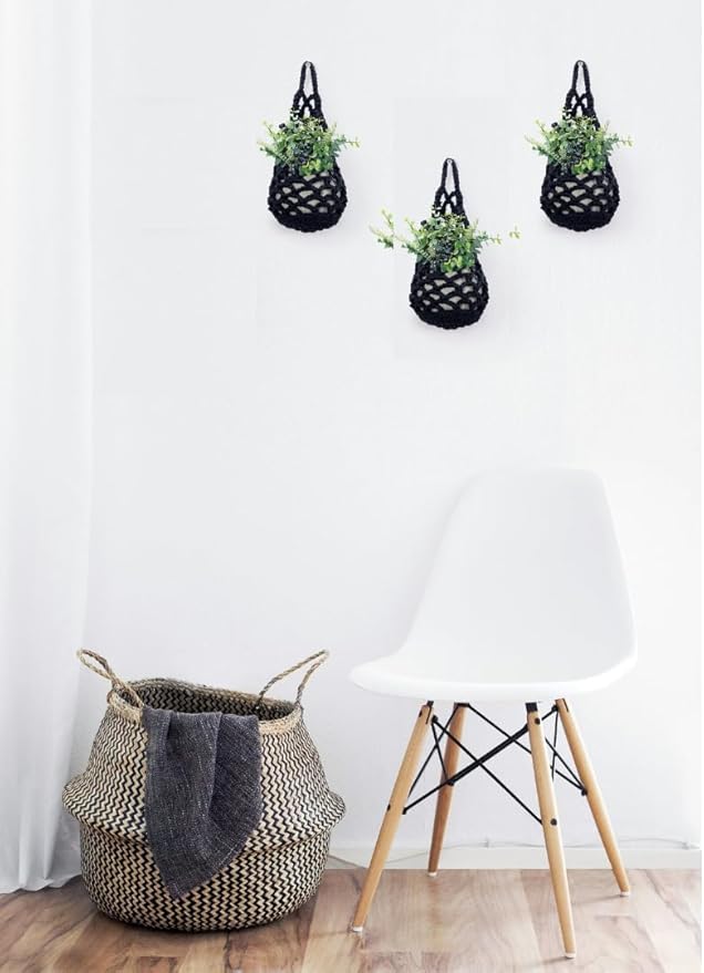 3 Packs Hanging Planters for Indoor Plants up to 4 in., Wall Plant Holder | Plant Hanger Indoor, Wall Planters for Indoor Plants, Hanging Plant (3PK, for 4 inch Pot)