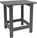 Outdoor Side Table, HDPS Single Adirondack Side Table Weather Resistant, Table for Adirondack Chair, Outside End Table for Patio, Pool, Deck, Porch, Outdoor or Indoor Use, Grey