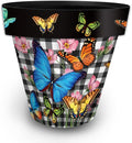 Briarwood Lane Checkered Butterflies Large Planter