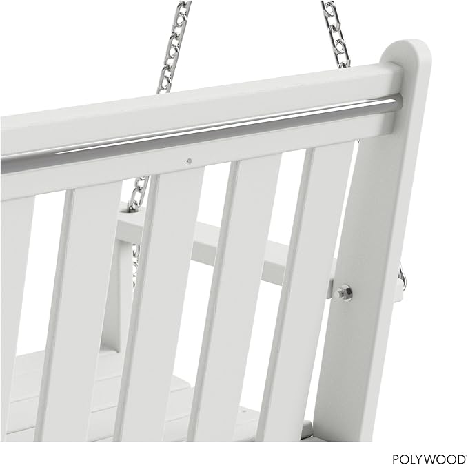 POLYWOOD GNS60WH Vineyard 60" Swing, White