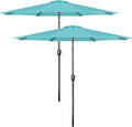 Simple Deluxe 9' Patio Umbrella Outdoor Table Market Yard Umbrella with Push Button Tilt/Crank