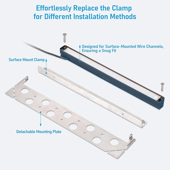 LEONLITE 12 Inch LED Hardscape Lighting, Update Retaining Wall Light, LED Landscape Lighting, 12-24V AC/DC Paver Light Low Voltage, 3W/5W/7W Dimmable Outdoor Step Lights, 2700K Soft White, ETL, 4 Pack